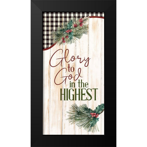 Glory Black Modern Wood Framed Art Print by Bailey, Ann
