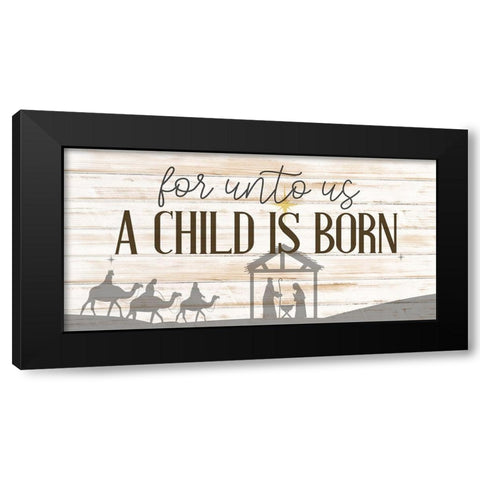 A Child Black Modern Wood Framed Art Print with Double Matting by Bailey, Ann