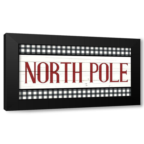 North Pole Panel Black Modern Wood Framed Art Print by Bailey, Ann