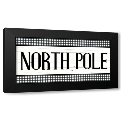 North Pole Black Modern Wood Framed Art Print with Double Matting by Bailey, Ann