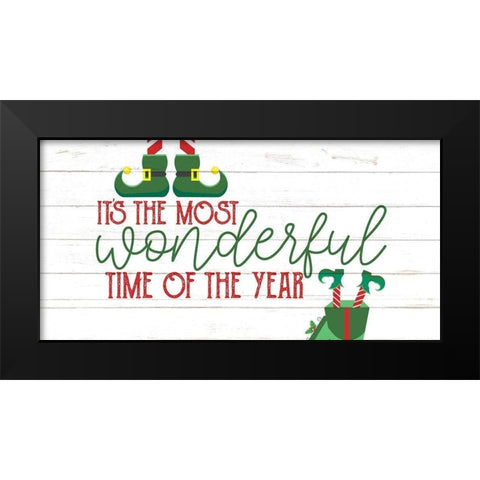 Wonderful Time Black Modern Wood Framed Art Print by Bailey, Ann