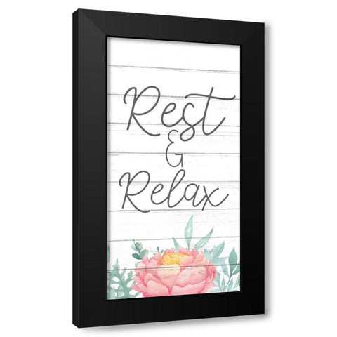 Rest 1 Black Modern Wood Framed Art Print with Double Matting by Bailey, Ann