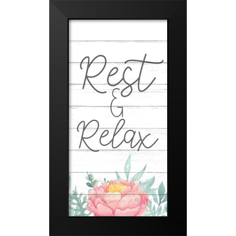 Rest 1 Black Modern Wood Framed Art Print by Bailey, Ann
