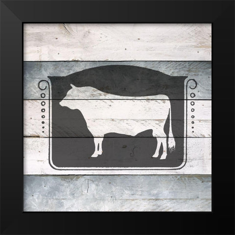 Farm Fresh Beef 2 Black Modern Wood Framed Art Print by Bailey, Ann