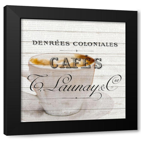 Morning Coffee 1 Black Modern Wood Framed Art Print with Double Matting by Bailey, Ann