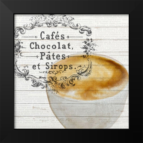 Morning Coffee 3 Black Modern Wood Framed Art Print by Bailey, Ann