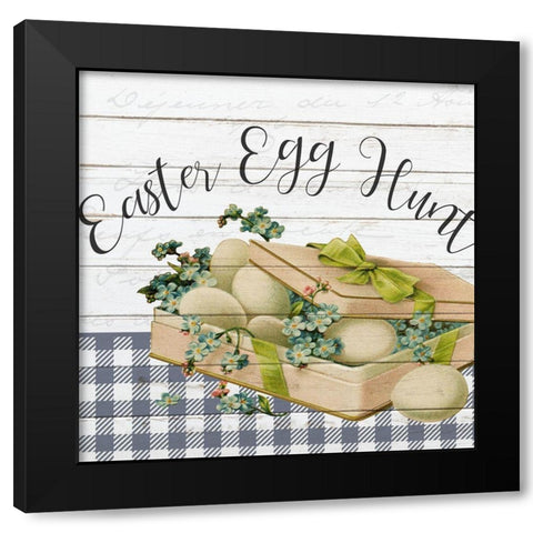 Vintage Easter 5 Black Modern Wood Framed Art Print by Bailey, Ann