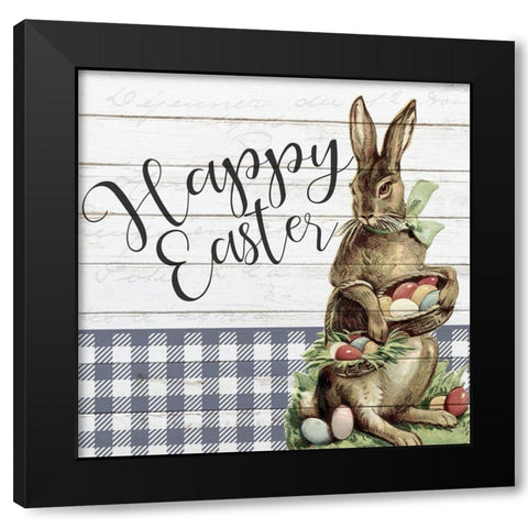 Vintage Easter 6 Black Modern Wood Framed Art Print with Double Matting by Bailey, Ann