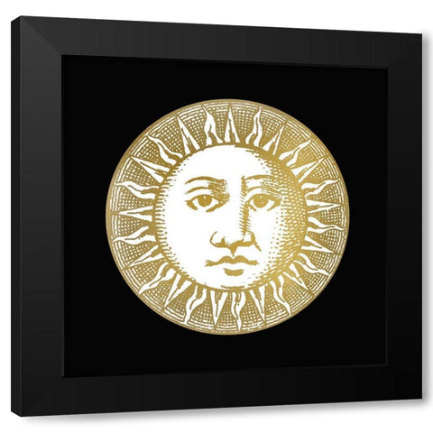 Sun and Moon 1 Black Modern Wood Framed Art Print by Bailey, Ann