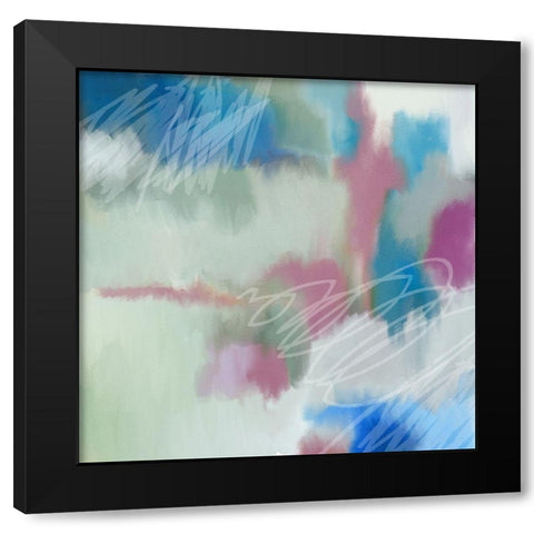 Pastel Buzz Black Modern Wood Framed Art Print by Bailey, Ann