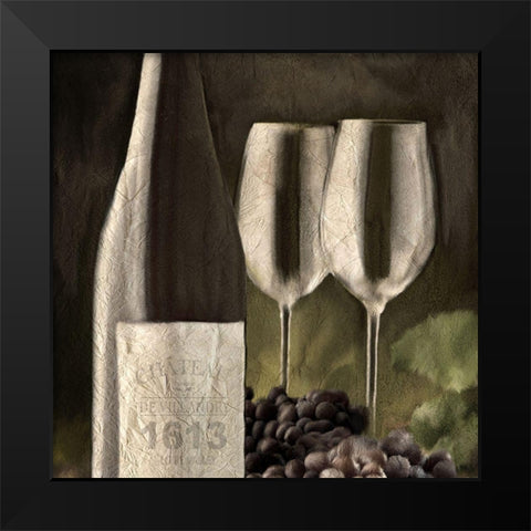 For Two Black Modern Wood Framed Art Print by Bailey, Ann