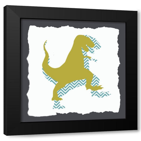 Dino 2 Black Modern Wood Framed Art Print by Bailey, Ann