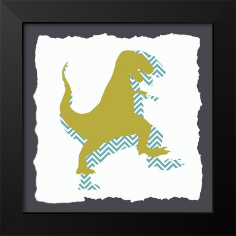 Dino 2 Black Modern Wood Framed Art Print by Bailey, Ann