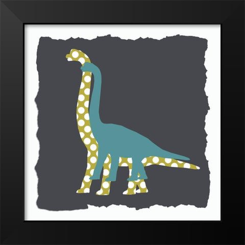 Dino 3 Black Modern Wood Framed Art Print by Bailey, Ann