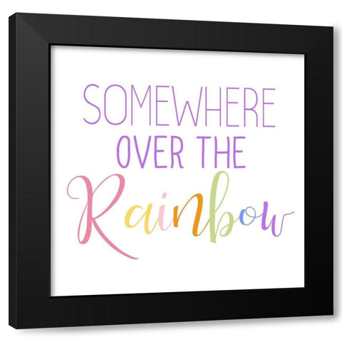 Over the Rainbow 2 Black Modern Wood Framed Art Print by Bailey, Ann