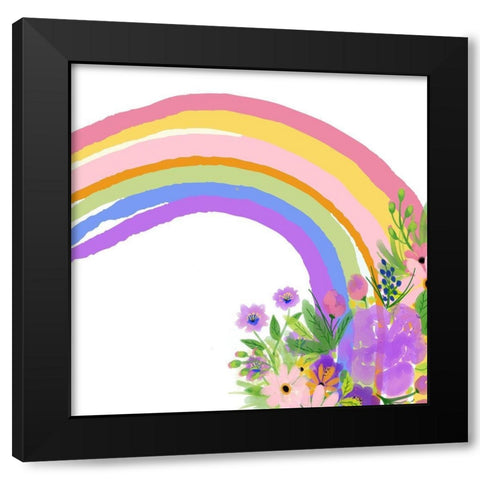 Over the Rainbow 3 Black Modern Wood Framed Art Print by Bailey, Ann