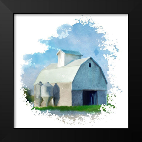 Barn Splash Black Modern Wood Framed Art Print by Bailey, Ann