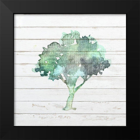 Watercolor Tree 1 Black Modern Wood Framed Art Print by Bailey, Ann