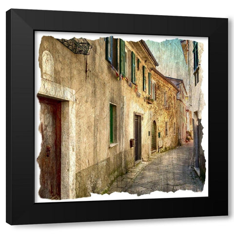 In Italy 1 Black Modern Wood Framed Art Print with Double Matting by Bailey, Ann