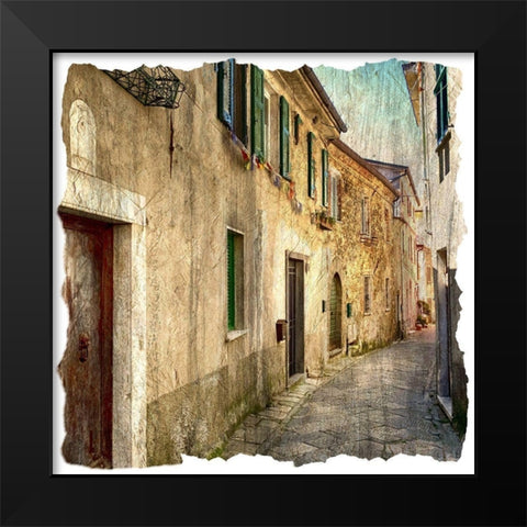 In Italy 1 Black Modern Wood Framed Art Print by Bailey, Ann