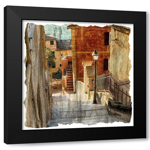 In Italy 2 Black Modern Wood Framed Art Print with Double Matting by Bailey, Ann