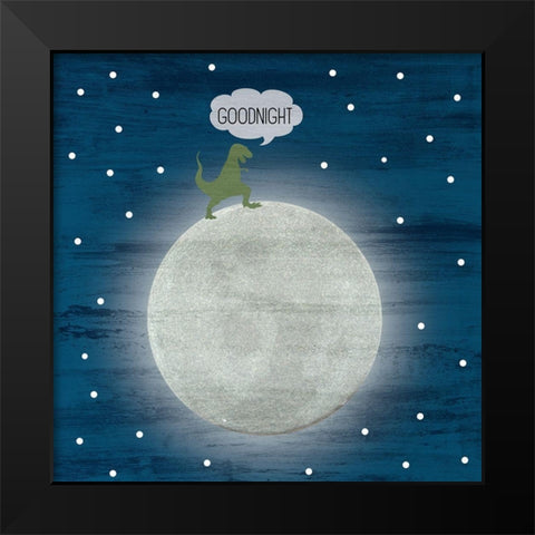 Even Dinosaurs 2 Black Modern Wood Framed Art Print by Bailey, Ann