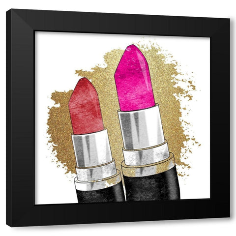 Lipstick 1 Black Modern Wood Framed Art Print with Double Matting by Bailey, Ann