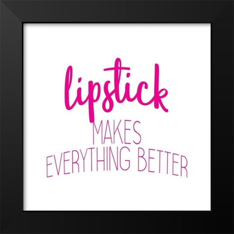 Lipstick 2 Black Modern Wood Framed Art Print by Bailey, Ann