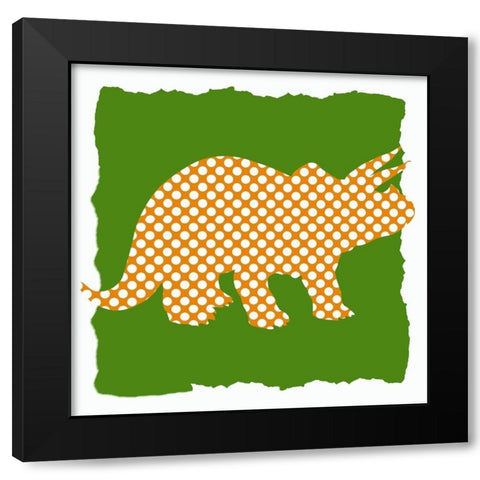 Dinosaurs 1 Black Modern Wood Framed Art Print by Bailey, Ann