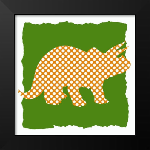 Dinosaurs 1 Black Modern Wood Framed Art Print by Bailey, Ann