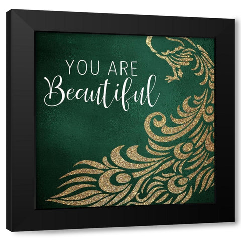 You 1 Black Modern Wood Framed Art Print with Double Matting by Bailey, Ann