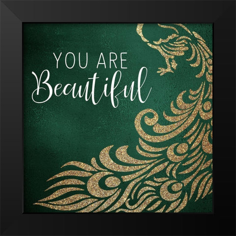 You 1 Black Modern Wood Framed Art Print by Bailey, Ann