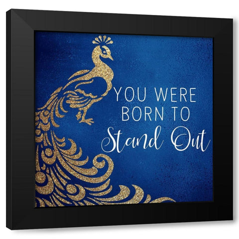 You 2 Black Modern Wood Framed Art Print by Bailey, Ann
