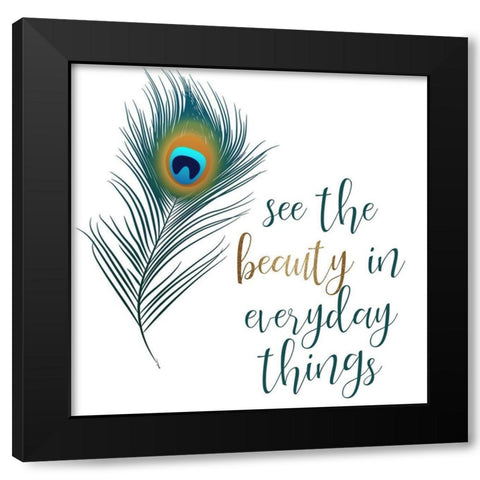 See the Beauty Black Modern Wood Framed Art Print with Double Matting by Bailey, Ann