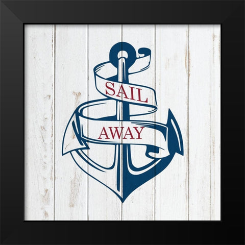Sail Away 2 Black Modern Wood Framed Art Print by Bailey, Ann