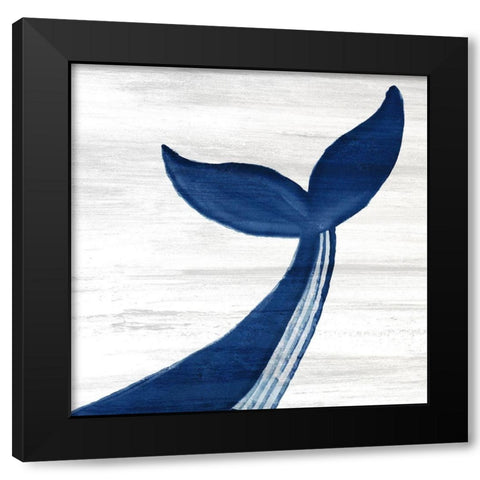 Whale Tails 2 Black Modern Wood Framed Art Print with Double Matting by Bailey, Ann