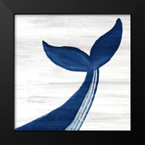 Whale Tails 2 Black Modern Wood Framed Art Print by Bailey, Ann