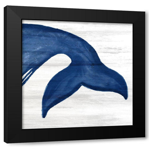 Whale Tails 3 Black Modern Wood Framed Art Print by Bailey, Ann