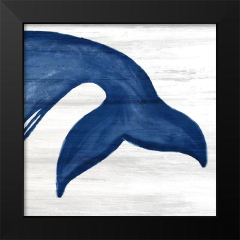 Whale Tails 3 Black Modern Wood Framed Art Print by Bailey, Ann