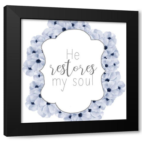 He Restores Black Modern Wood Framed Art Print by Bailey, Ann