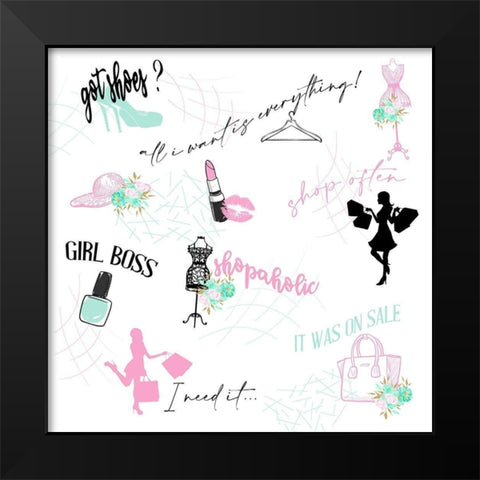 Shop Often Black Modern Wood Framed Art Print by Bailey, Ann