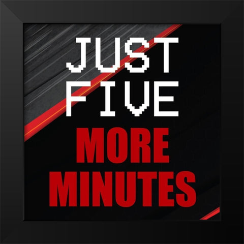 Gamer 1 Black Modern Wood Framed Art Print by Bailey, Ann