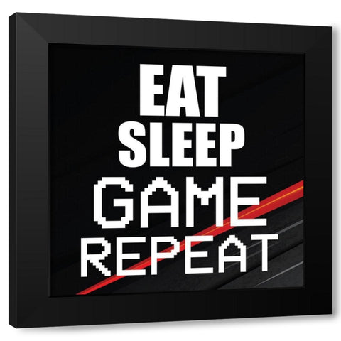 Gamer 2 Black Modern Wood Framed Art Print by Bailey, Ann