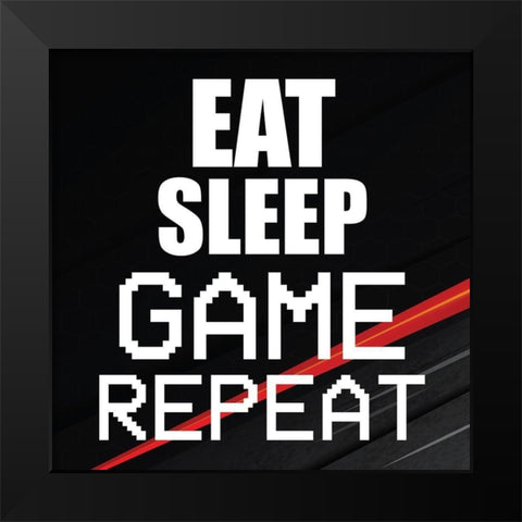 Gamer 2 Black Modern Wood Framed Art Print by Bailey, Ann