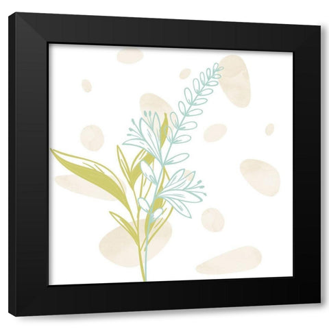 Flower Garden 2 Black Modern Wood Framed Art Print with Double Matting by Bailey, Ann