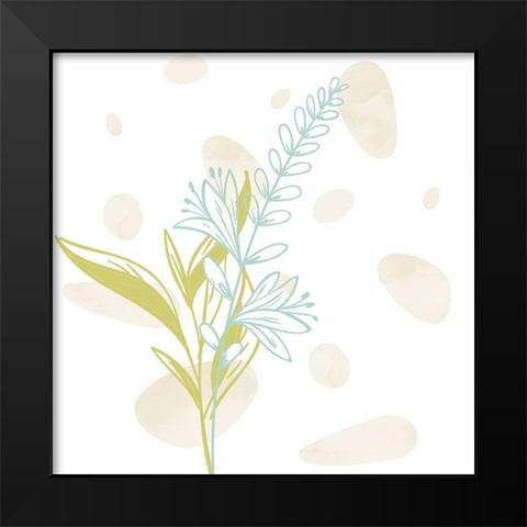 Flower Garden 2 Black Modern Wood Framed Art Print by Bailey, Ann