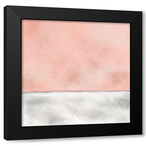 Pink Sunset Black Modern Wood Framed Art Print by Bailey, Ann