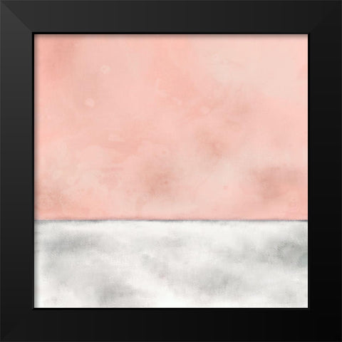 Pink Sunset Black Modern Wood Framed Art Print by Bailey, Ann