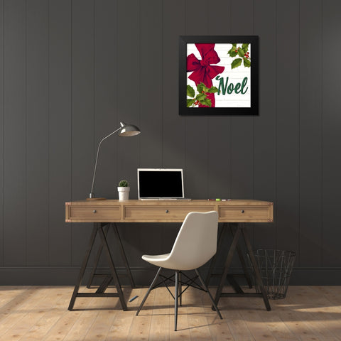 Noel Bow Black Modern Wood Framed Art Print by Bailey, Ann