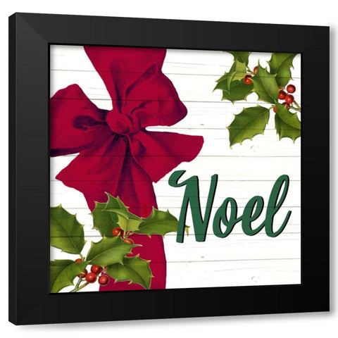 Noel Bow Black Modern Wood Framed Art Print by Bailey, Ann